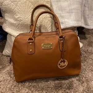 Michael Kors Acorn Saffiano Bedford Fulton Handbag